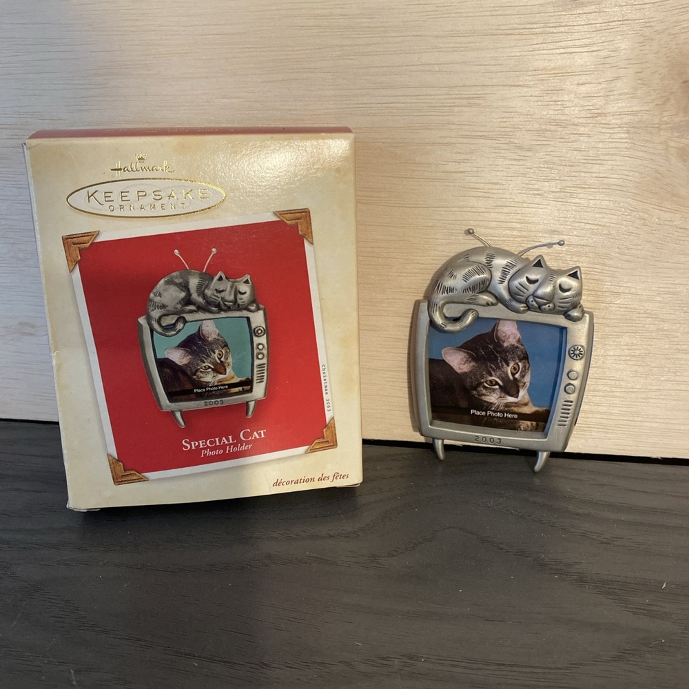 2003 Special Cat Photo Holder Hallmark Keepsake Ornament